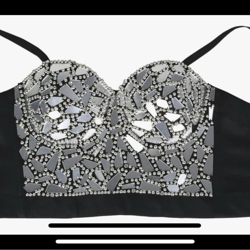 Disco ball Bustier Corset Top